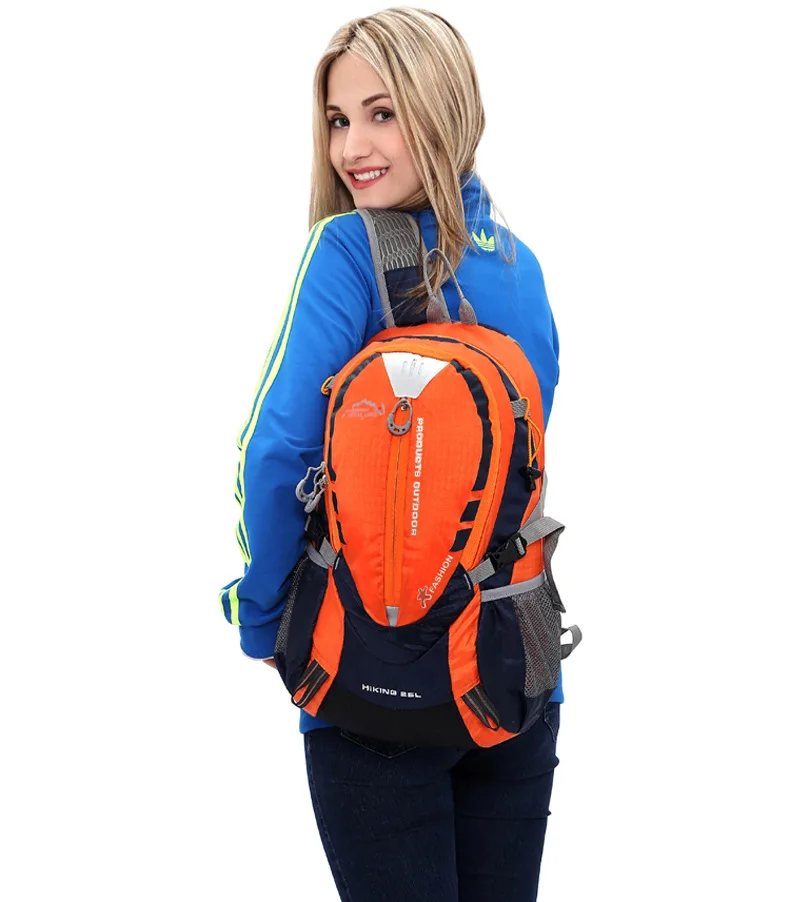 25L Bergsteigen Feuchtigkeitsspendende Trailrunning Rucksack Radfahren Fahrrad Und Motorrad Rucksack Marathon Wandern Mit 2L Wasser Tasche – Detail 14