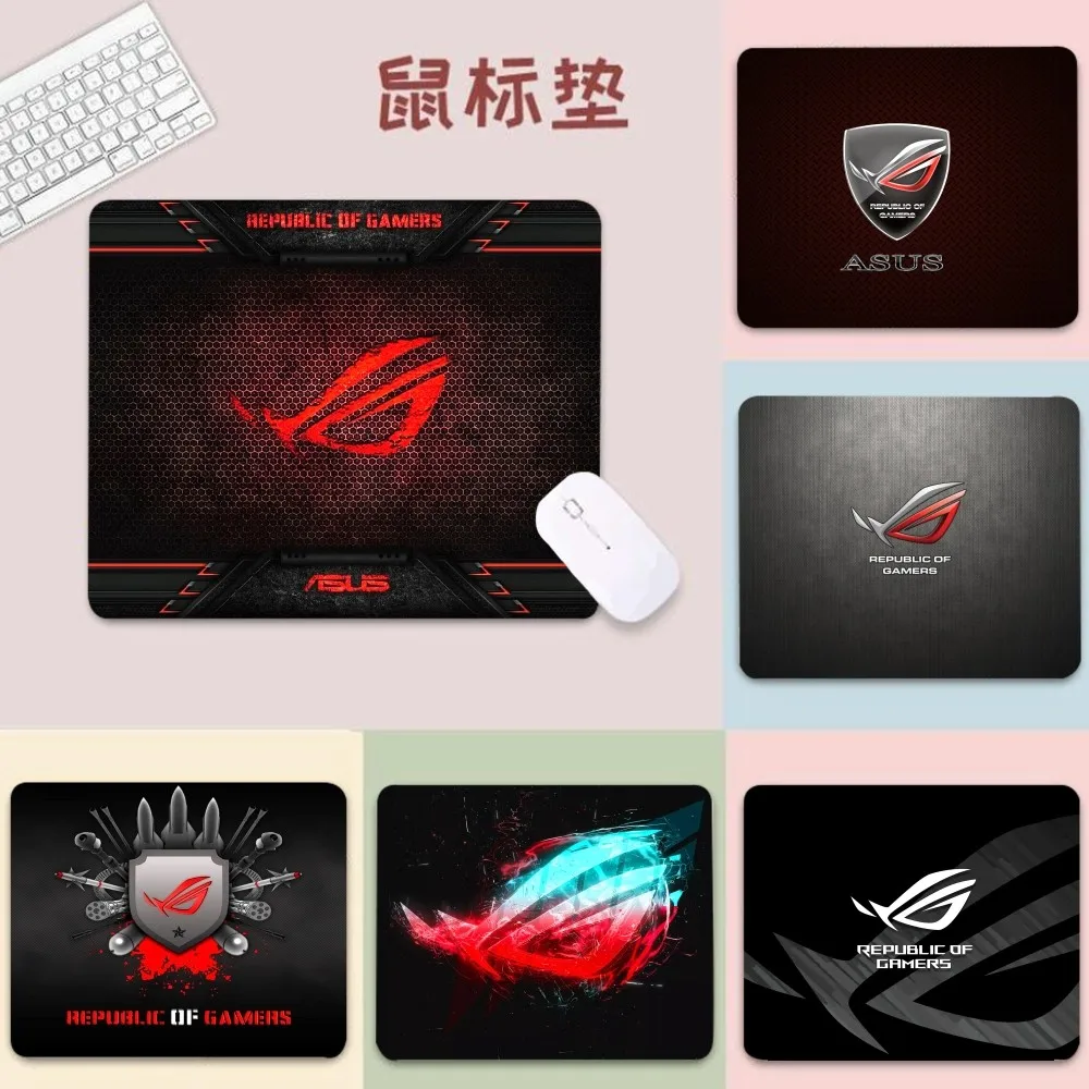 

A-ASUS-ROGS Mousepad DIY Office Computer Desk Mat Table Keyboard Big Mouse Pad Laptop Cushion Non-slip for PC Mouse Carpet