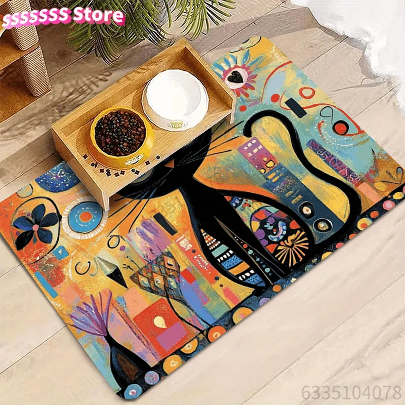 Functional water draining mat. Washable and tough. Non-slip backing ensures safety. Ideal for kitchen, restroom and beverage are