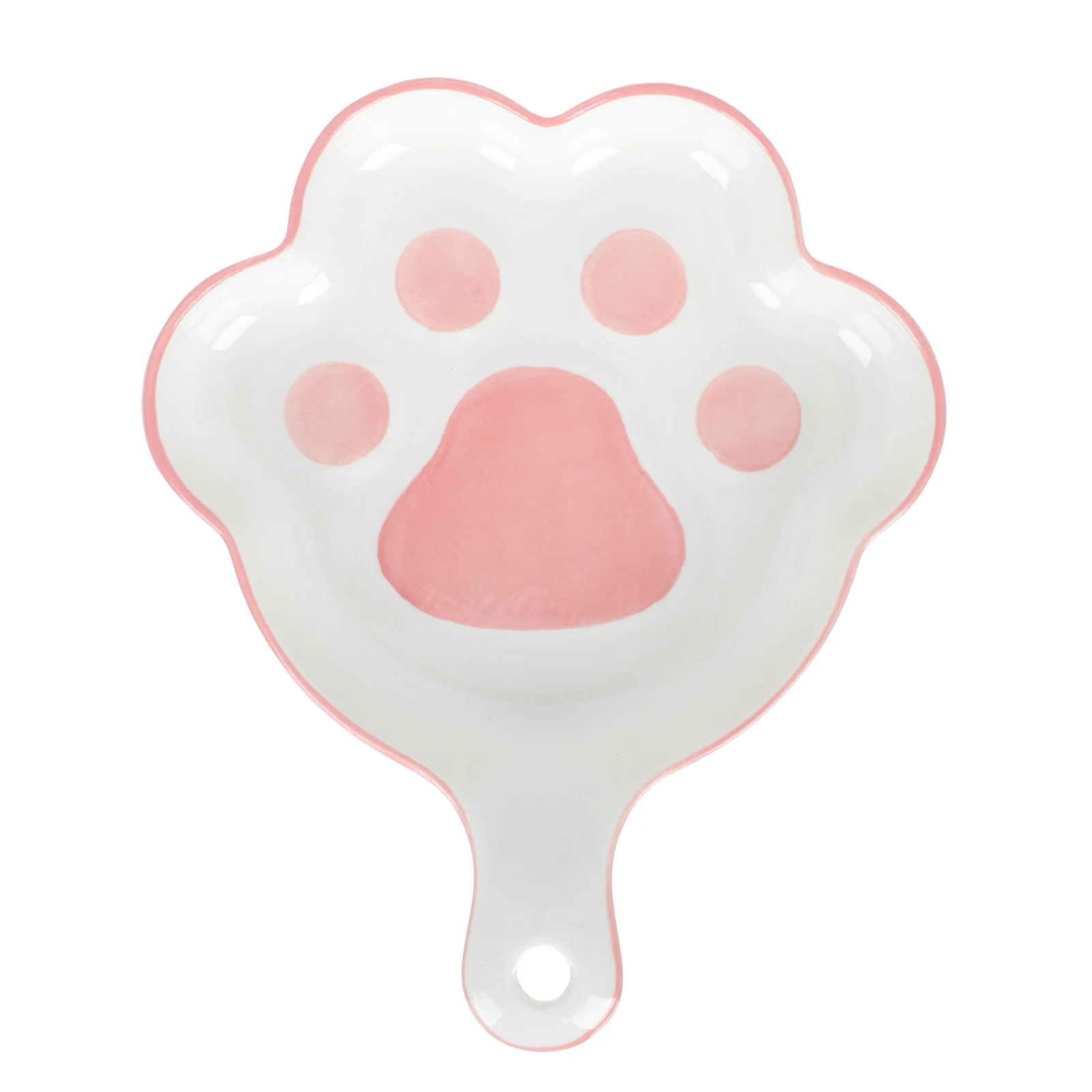 

Ceramic Cat Claw Printed Microwave Bake Oven Plate Household Food Dish Versatile Serving Plate for Party Celebration Banquet