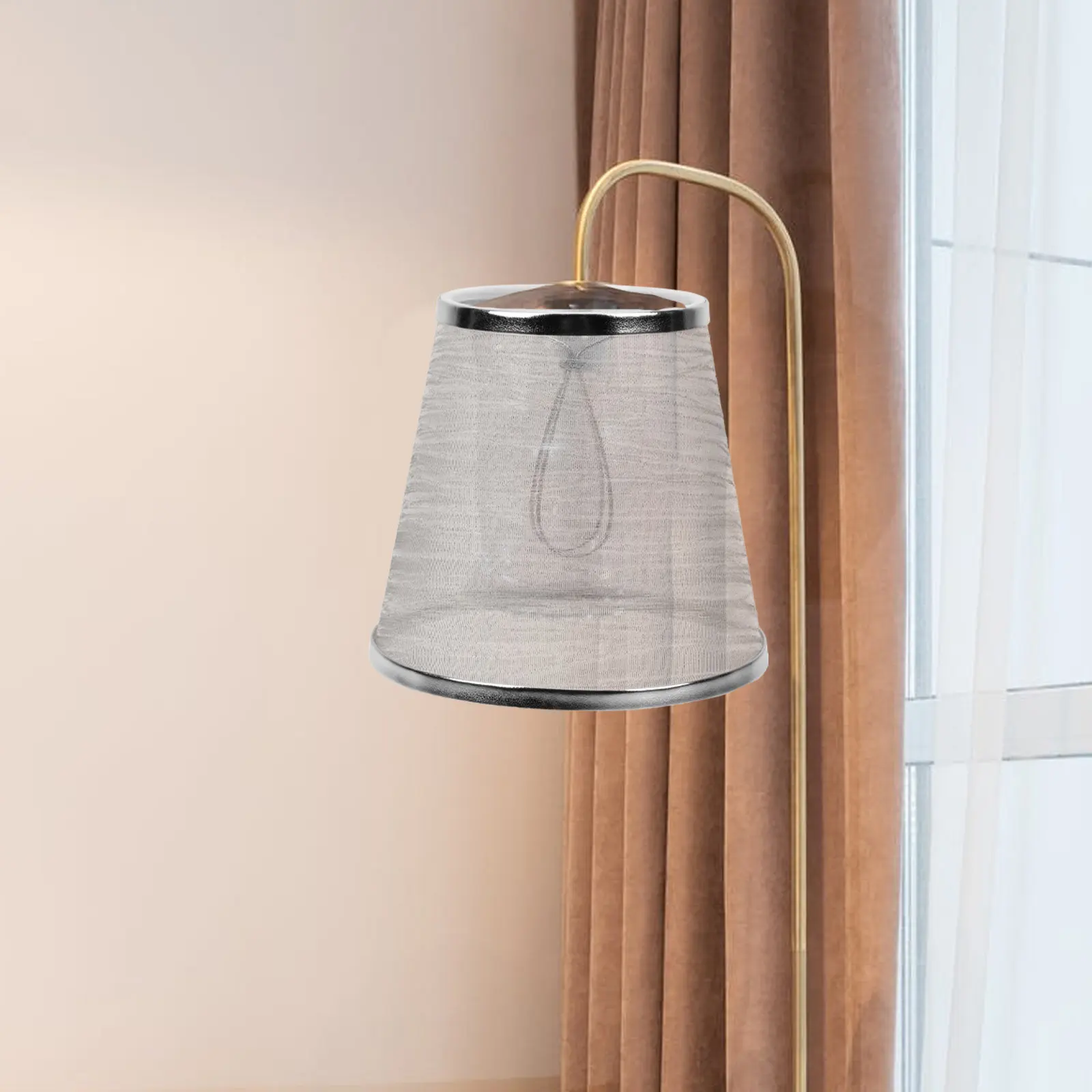 Transparent Cloth Lampshade for Wall Lamp Round Light Cover Decorative Diffuse Lighting Warm Atmosphere Dust Protection Simple