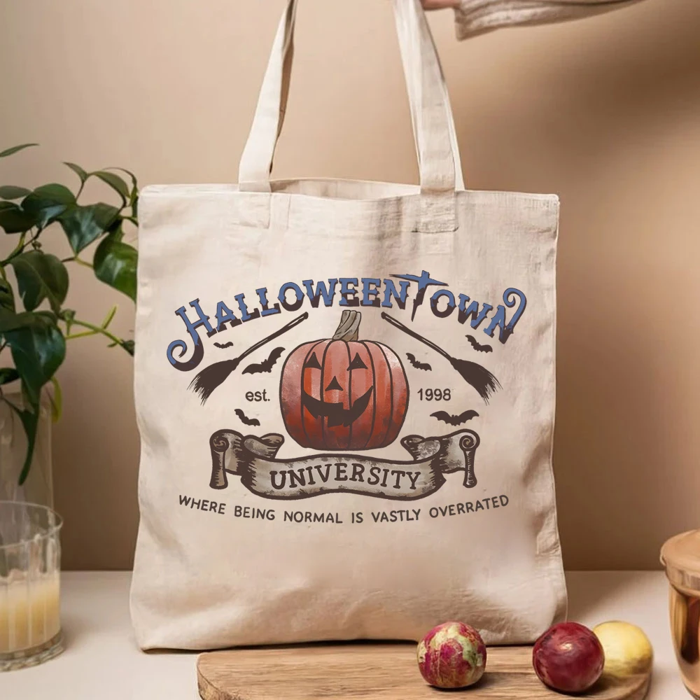 Halloweentown University Est 1998 Tote Bags Halloweentown 1998 Ladie's  Shopping HandBags HalloweenTown Bags Halloween Tote Bags