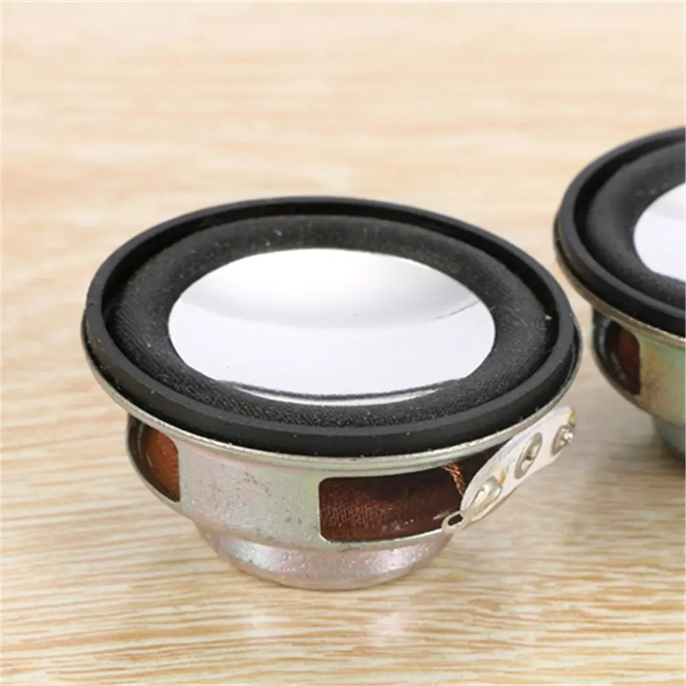 2 buah/set 4Ohm 3W 40mm pengeras suara Woofer Audio portabel Speaker jangkauan penuh magnetik DIY kotak Stereo Aksesori