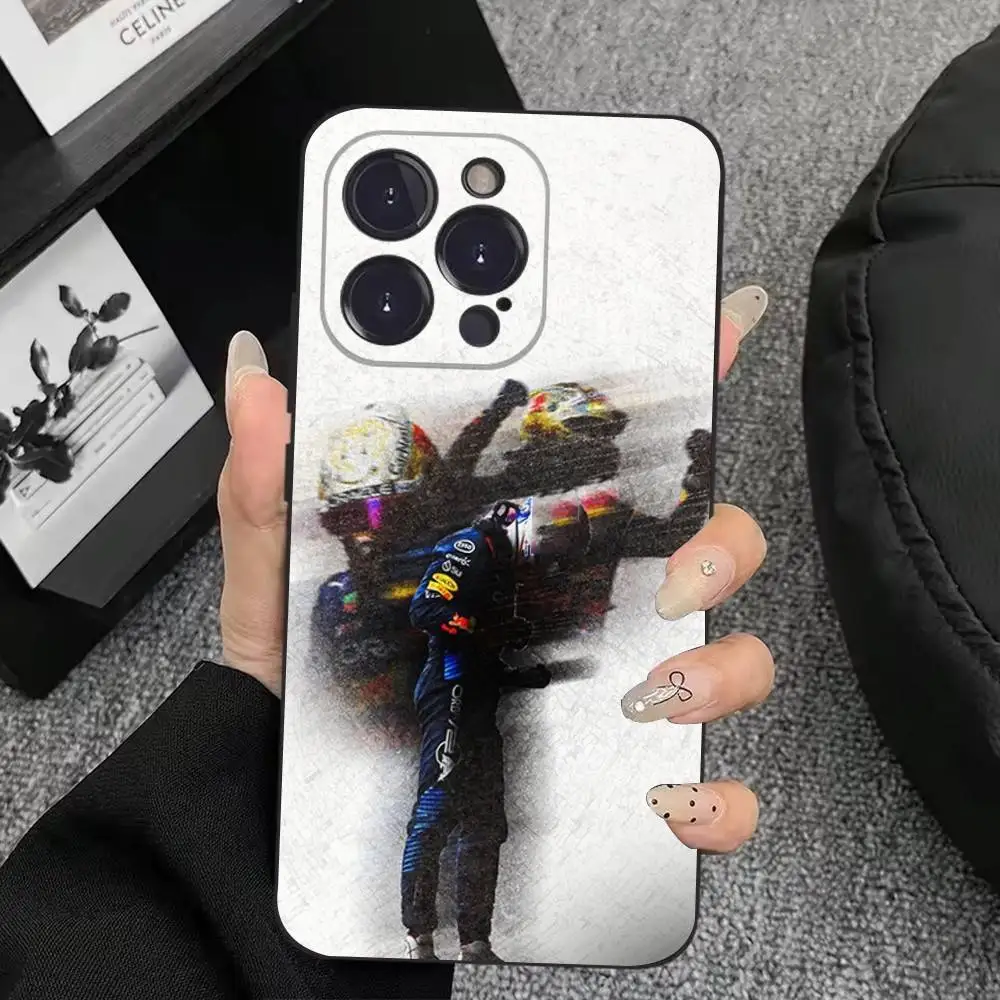 حافظة هاتف M-Max 33 V-Verstappen لهاتف iPhone 17,16,15,14,13,12,11,Plus,Pro Max,XS,X,XR,SE,Mini,8,7,غطاء أسود من السيليكون الناعم #3