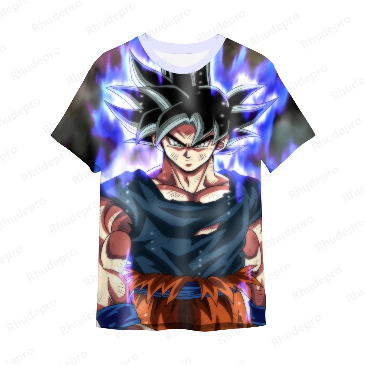 T-shirt à Manches Courtes pour Homme et Fille, Streetwear, Goku, Vegeta, Anime Japonais, Gym, Tenue Amusante, Impression 3D