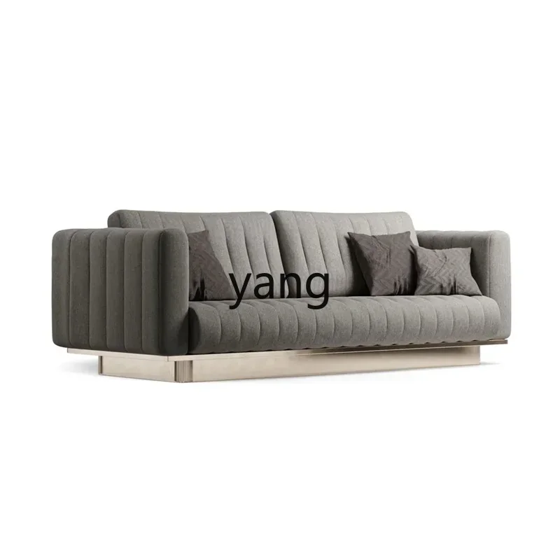 CX Italian light luxury home living room fabric sofa sales office metal bottom frame leisure sofa