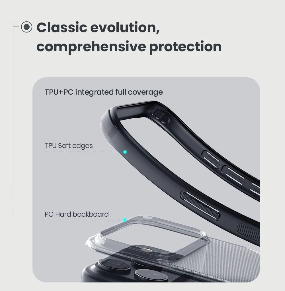Dla iPhone 18 Pro Max / iPhone 17 Pro Max Etui Nillkin Super Frosted Shield Pro Miękki TPU Twardy PC Ochronny Pokrowiec na Tył — zdjęcie produktu 4