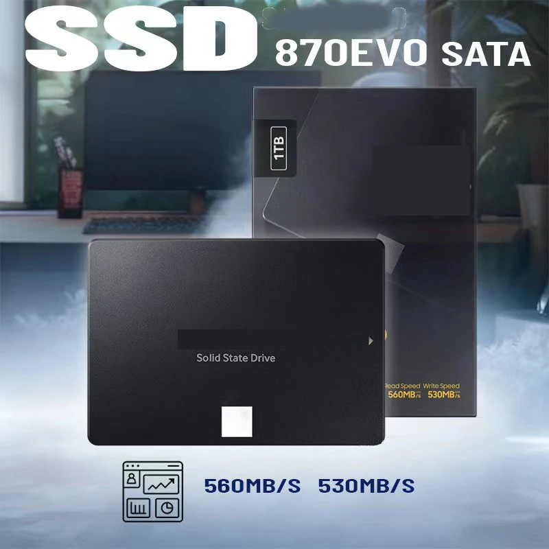 

For Samsung 870 EVO SATA III SSD 120 250 500GB 1TB 2.5” Internal Solid State Drive, Upgrade PC or Laptop Memory and Stor
