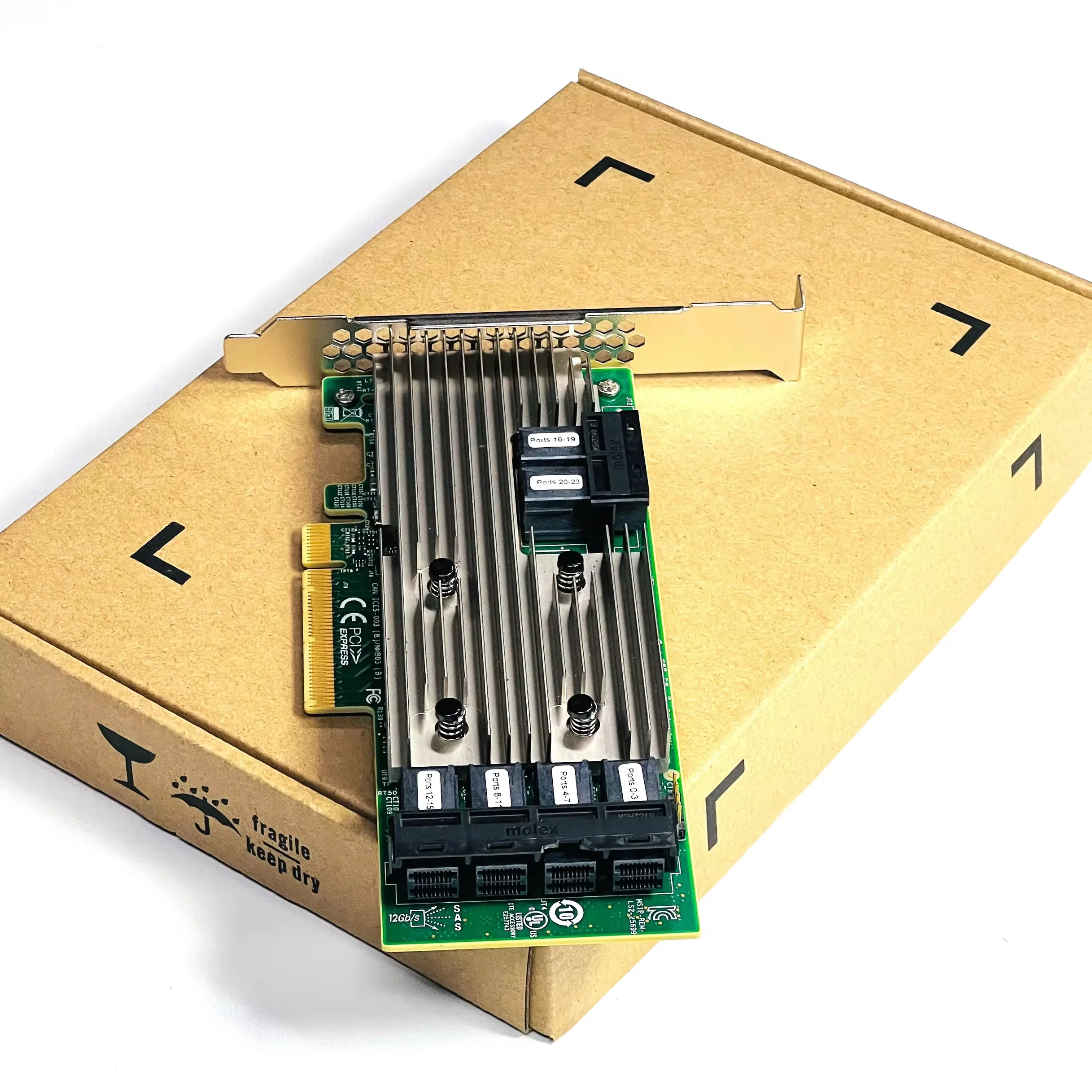 

LSI SAS 9305-24i SAS3224 IT-режим HBA JBOD PCI-E 3.0 SATA/SAS 6-портовый SAS3 12 Гбит/с