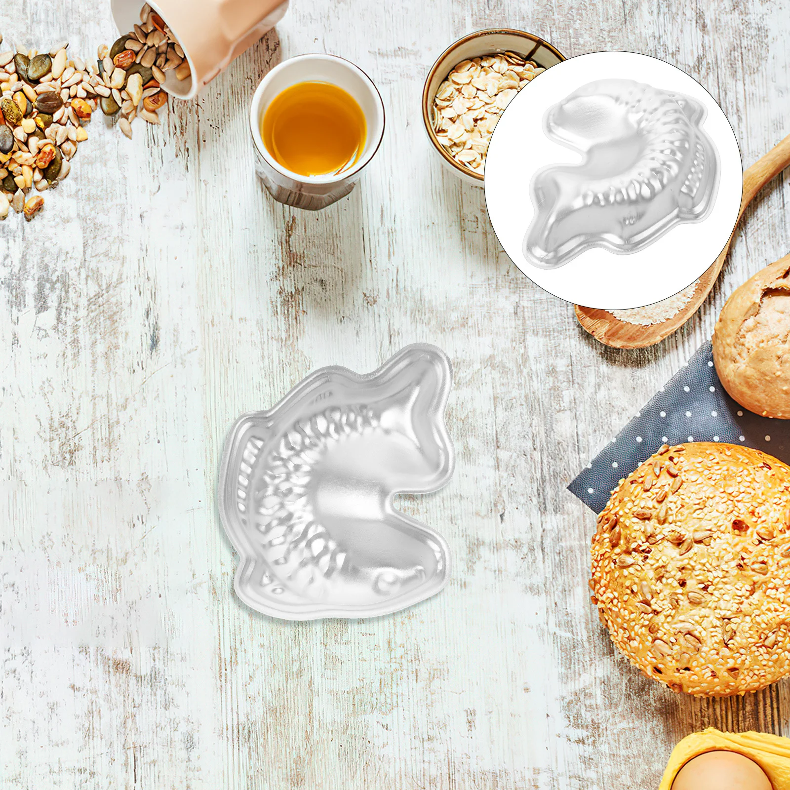 

DIY Jelly Molds Adorable Fish Shape Metal Baking Molds Safe Heat-Resistant Chocolate Rice Cakes Practical Baking Tools