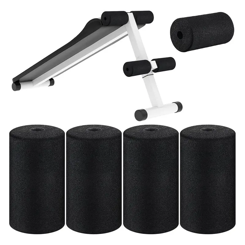 New Replacement Foam Foot Pad Rollers 4 Pcs Buffer Tube Covers For Exercise Machines Home Gym Equipment
