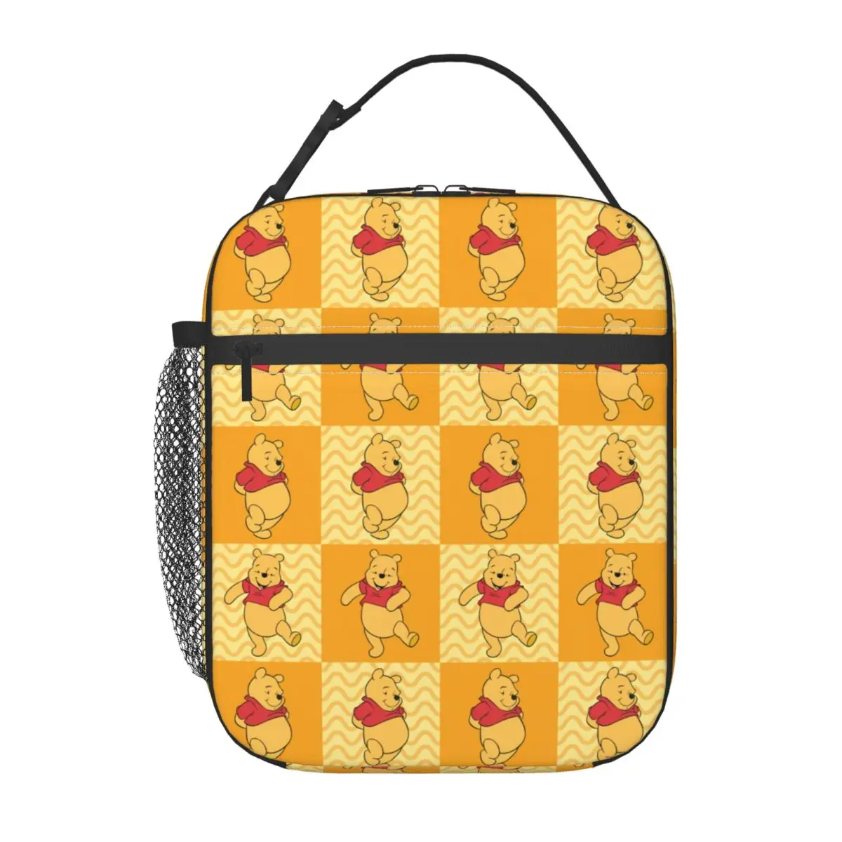 

Custom Winnie Pooh Bear Collage Portable Lunch Boxes Women Multifunction Thermal Cooler Food Insulated Lunch Bag School Student