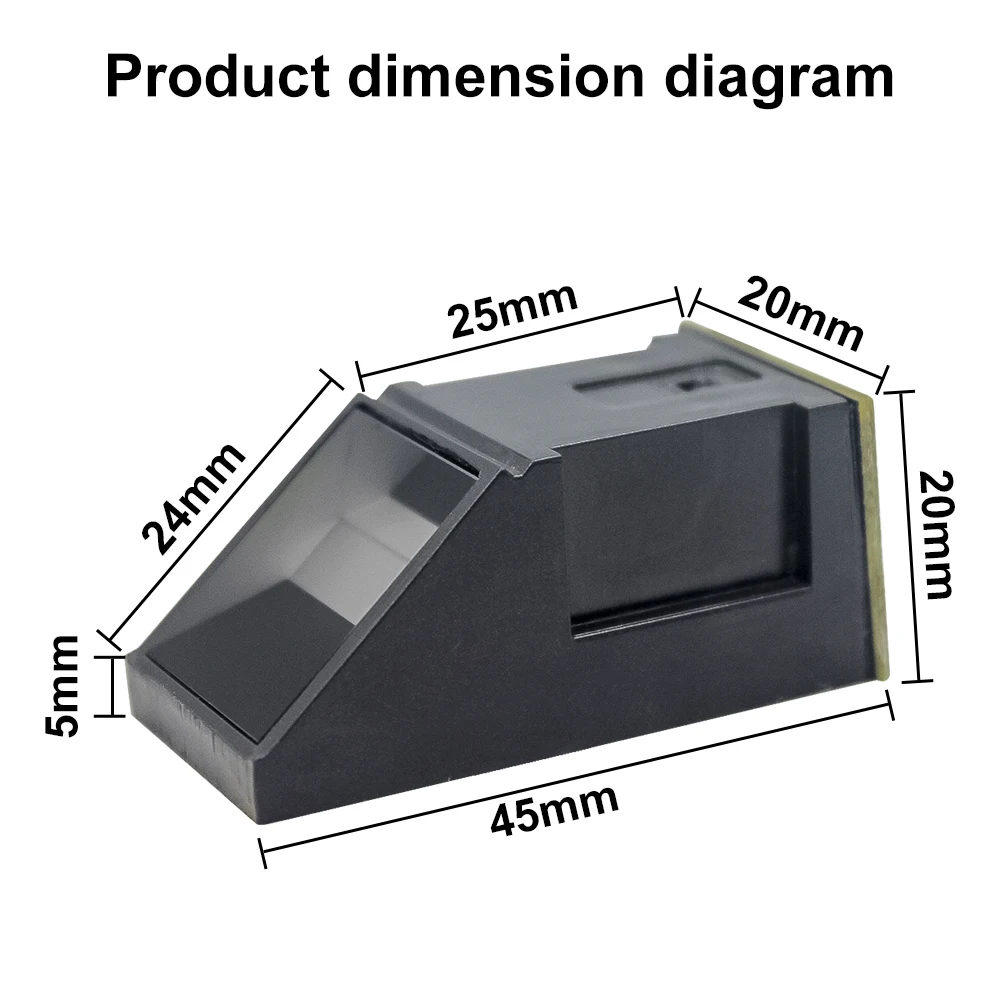 3000 user capacity UART Fingerprint sensor reader optical fingerprint module DC3-5V fingerprint reader module sensor For Arduino