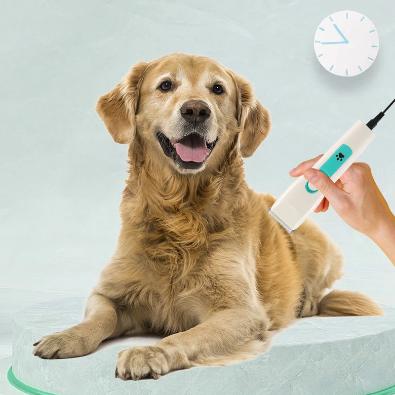 High-Power Ceramic Blade Waterproof Electric for Clipper for Large Dogs & Rabbits Household Use English Operation Pet Hair