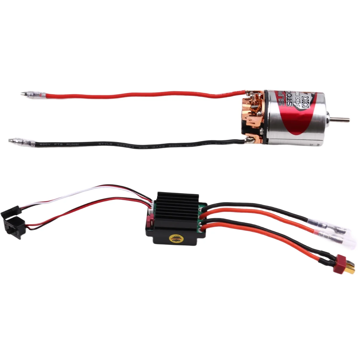 

A17I 540 Brushed Motor Waterproof ESC 320A Speed Control Combination Set for 1/10 RC Car Crawler Axial SCX10 17T