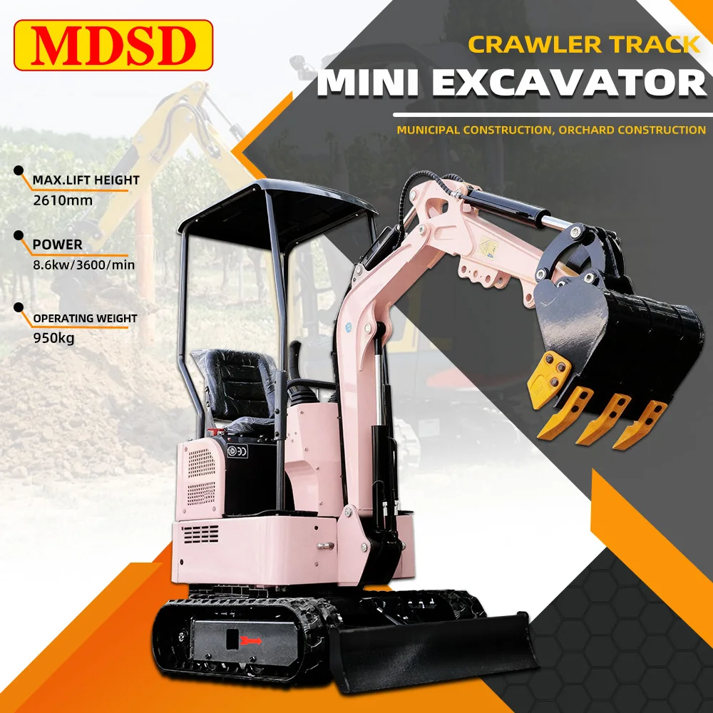 

Небольшой сельскохозяйственный экскаватор 1,2 тонны 1,5 тонны 1,8 тонны Мини-экскаватор с навесом Высококачественный микроэкскаватор с кабиной DDP Shipp