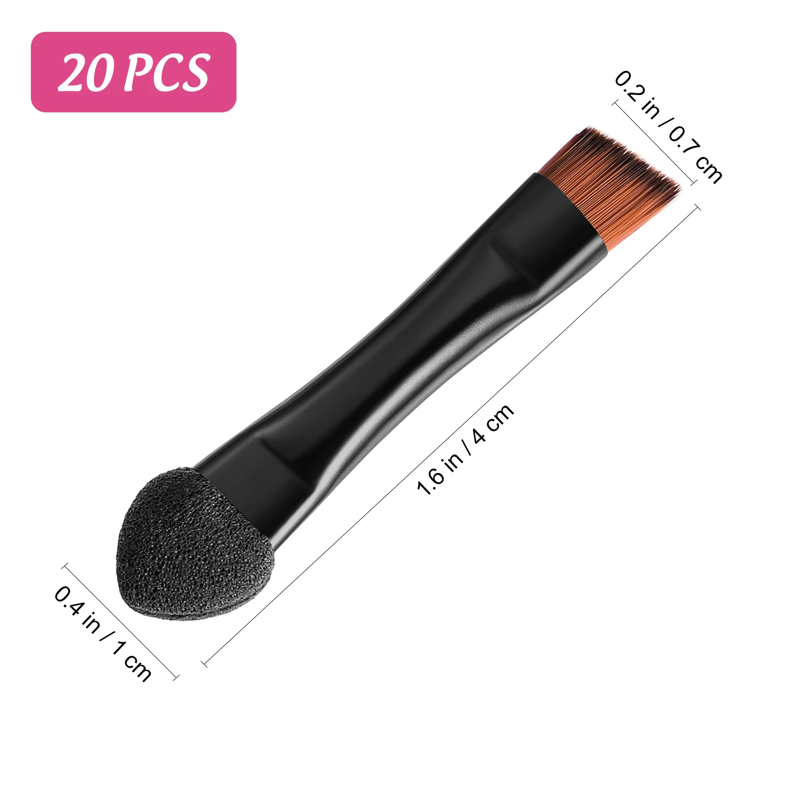 Outils de maquillage à double tête, 20 pièces, éponge polyvalente pour touristes, brosse Jules