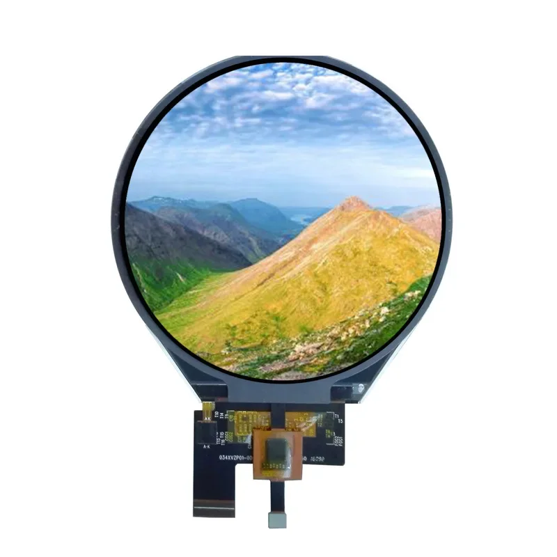 

3.4 inch round LCD screen 800 * 800 high definition matching capacitive display touch HDMI adapter board