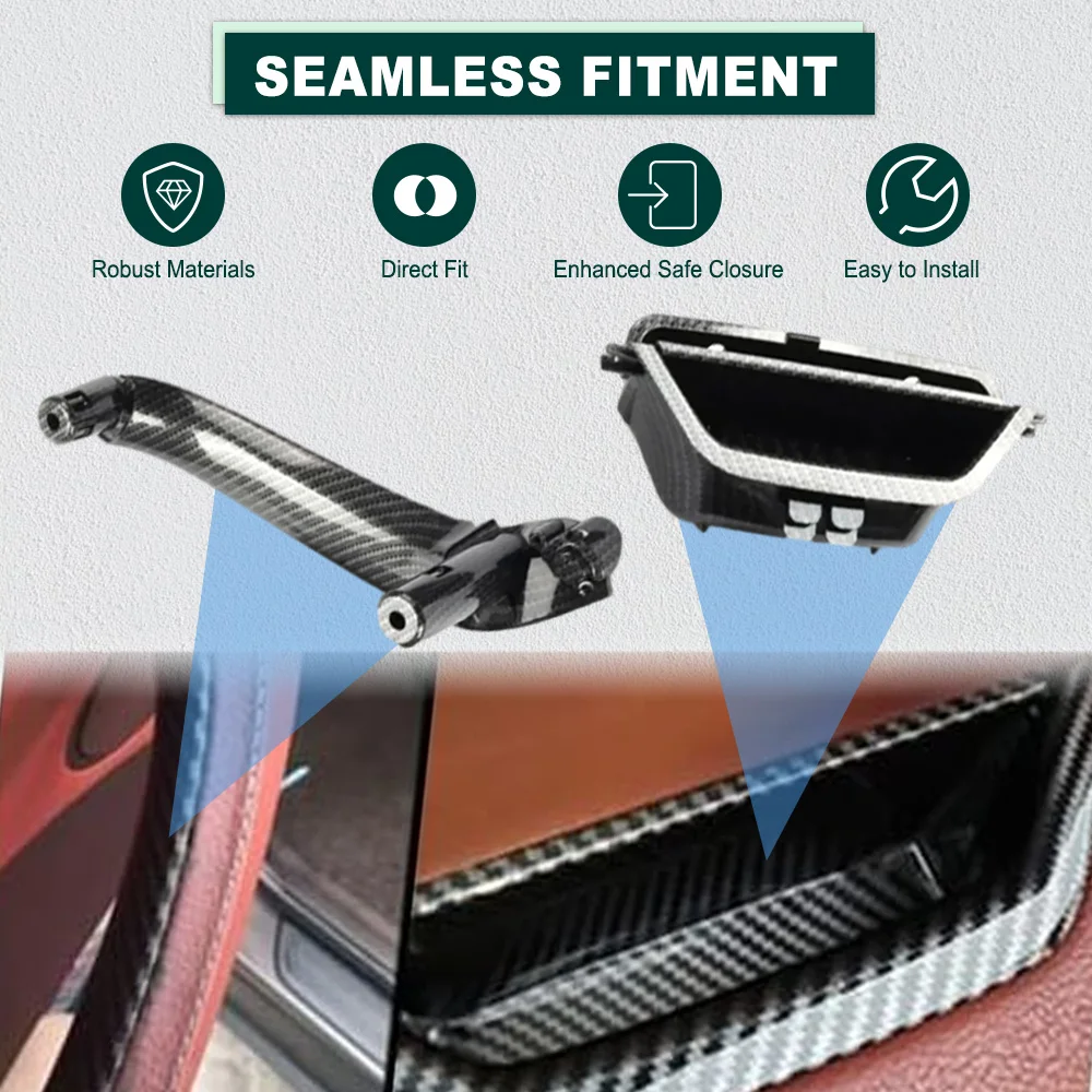 

For BMW X3 F25 2010-2017 X4 F26 2010-2017 4Pcs Car Interior Inner Door Handle Pull Trim Panel 51417250307 51419209216,