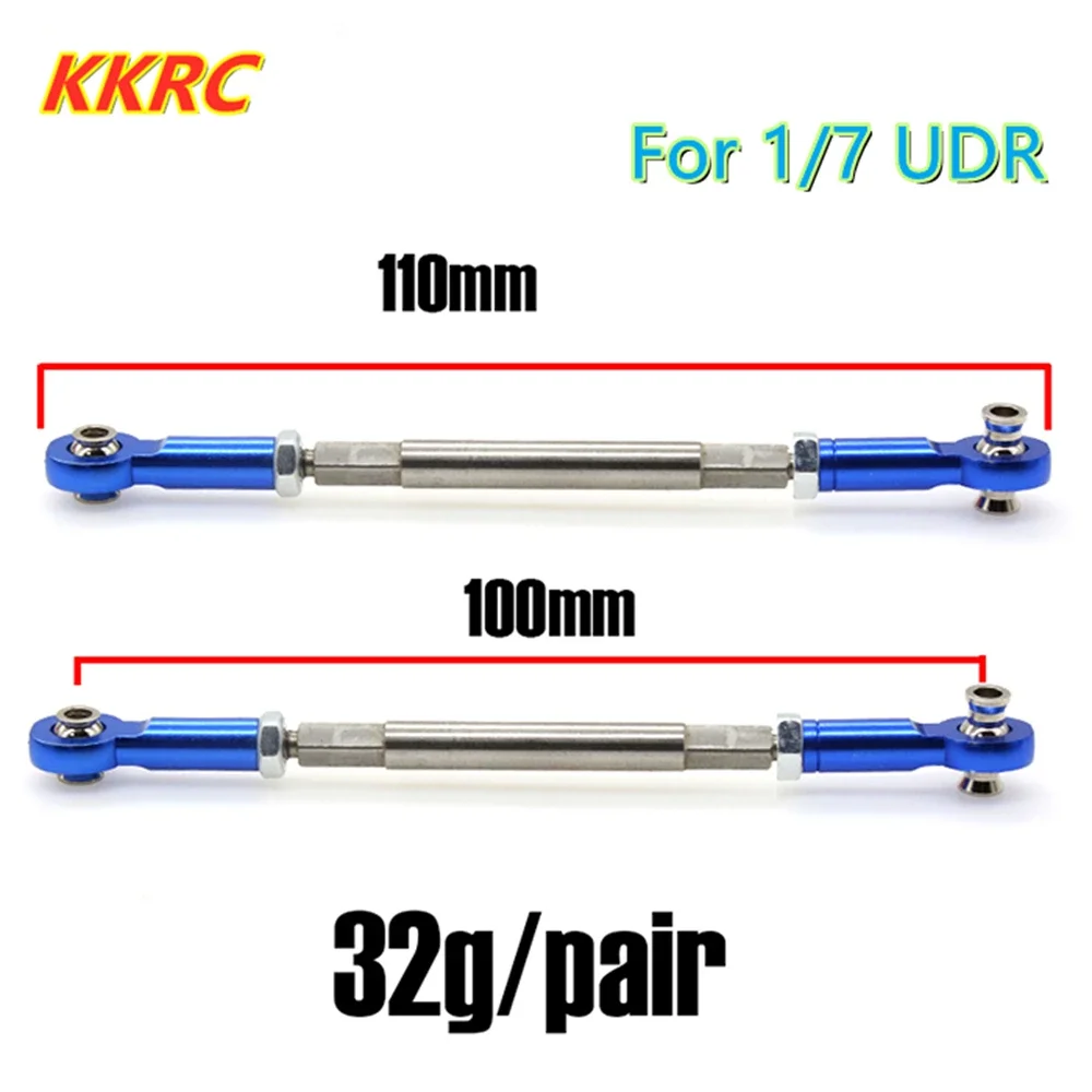 

CatRC 2pcs UDR Stainless Steel Ajustable Front Steering Rod 8547 For Traxxas1/7 Unlimited Desert Racer