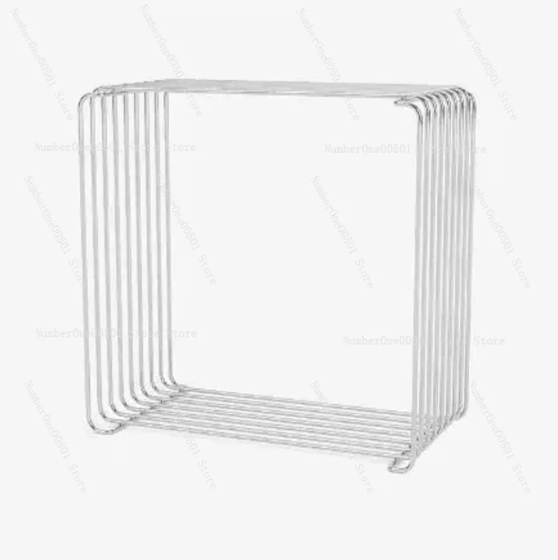 Non perforated wall mounted shelf, modern and simple bedside bookshelf, indoor iron decoration