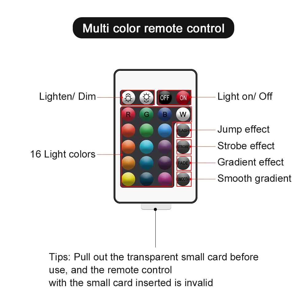 Touch switch Colorful Night Lights remote control LED Night Lights 16 Colors RGBW/RGBCCT or 3 Colors CCT Atmosphere desk lamp