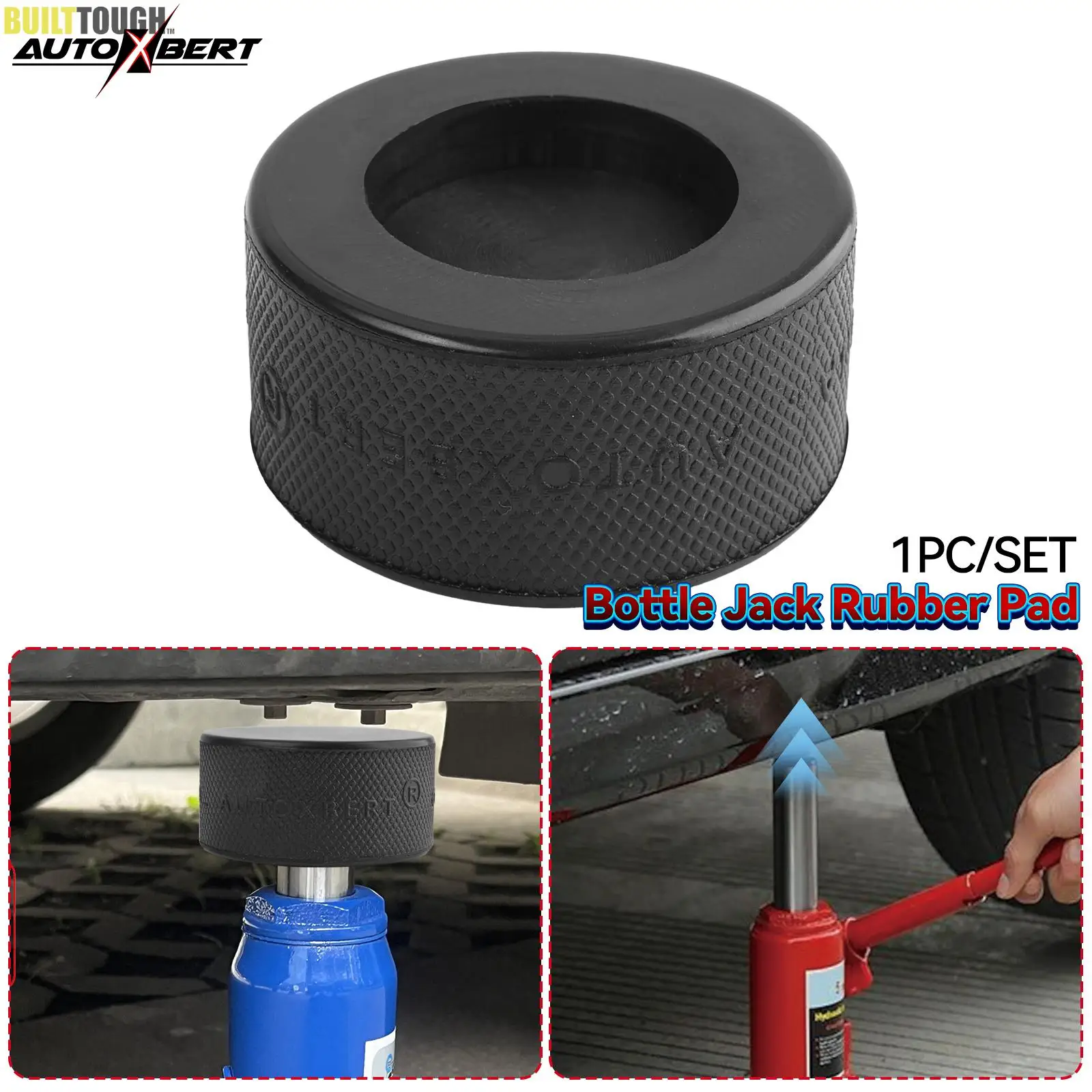 Universal Bottle Jack Rubber Pad Anti-slip Adapter Support Block Car Lift Tool For 10 T Bottle Jacks Jacking Points Repair 37mm