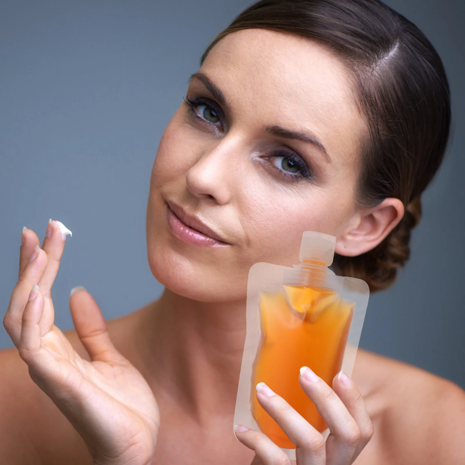 

15Pcs Travel Empty Refillable Squeeze Pouch Leakproof Cosmetics Bag for Shampoo Lotion Shower Gel Portable Squeeze Bag