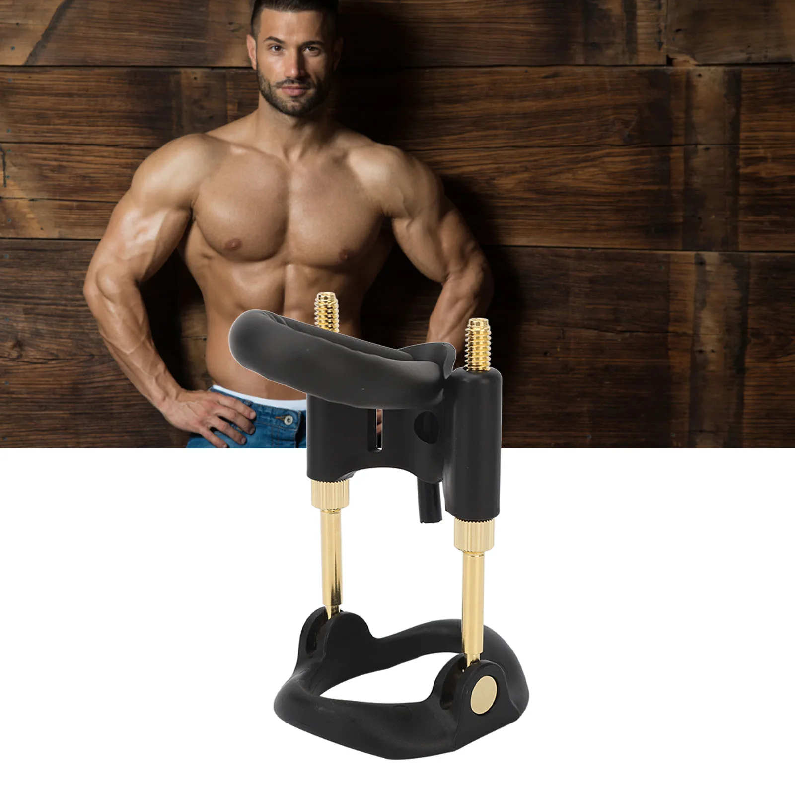 Massagem masculino suporte kit alongamento eficaz ajustável suporte maca preto ouro masculino suporte maca