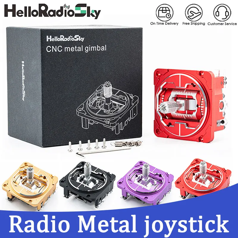 

HelloRadio A Hall Color Metal Joystick Matches V16 V14 Remote Control Compatible T18, T16, TX16, BOXER RC Aircraft Parts