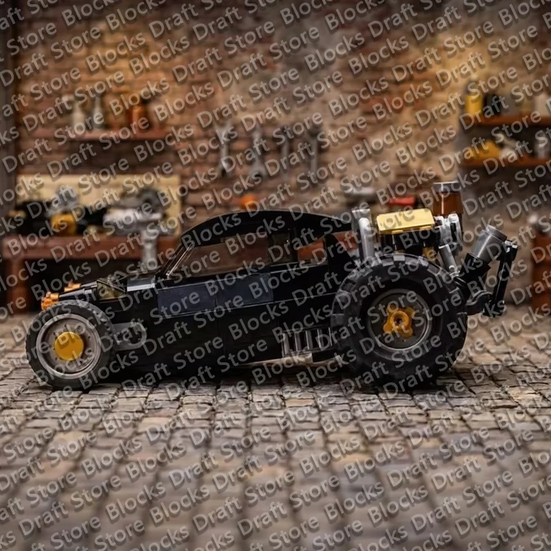 Speed Racing Car Model MOC Building Bricks High-Speed Modified Vehicle Modular Technology  Holiday Gift Assemble Toys QWERT