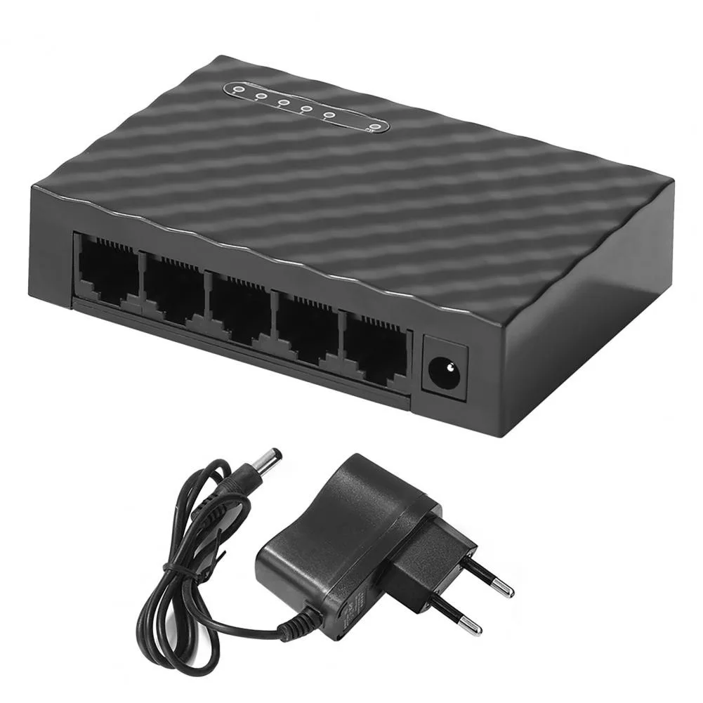 5-портовый 1000 Мбит/с Gigabit Ethernet, быстрый Интернет-ретранслятор LAN, концентратор, быстрый RJ45, Ethernet-коммутатор, коммутационный концентратор локальной сети для домашнего монитора