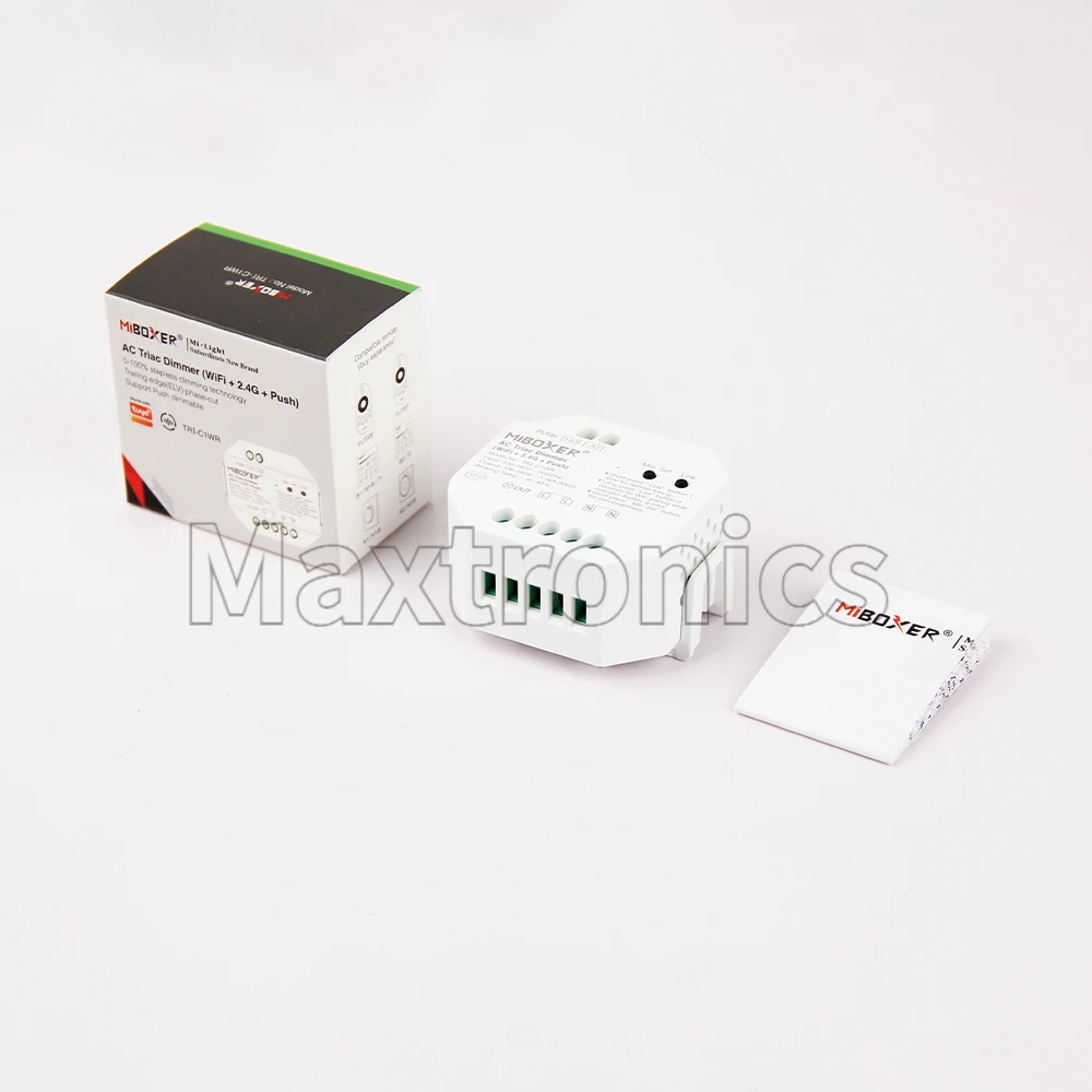 MiBoxer AC Triac Dimmer 500W TRI-C1WR/TRI-PW (WiFi+2.4G+Push) TRI-PR (2.4 جيجا هرتز) AC100-240V سطوع 30 متر قابل للتعديل Home Alexa #3