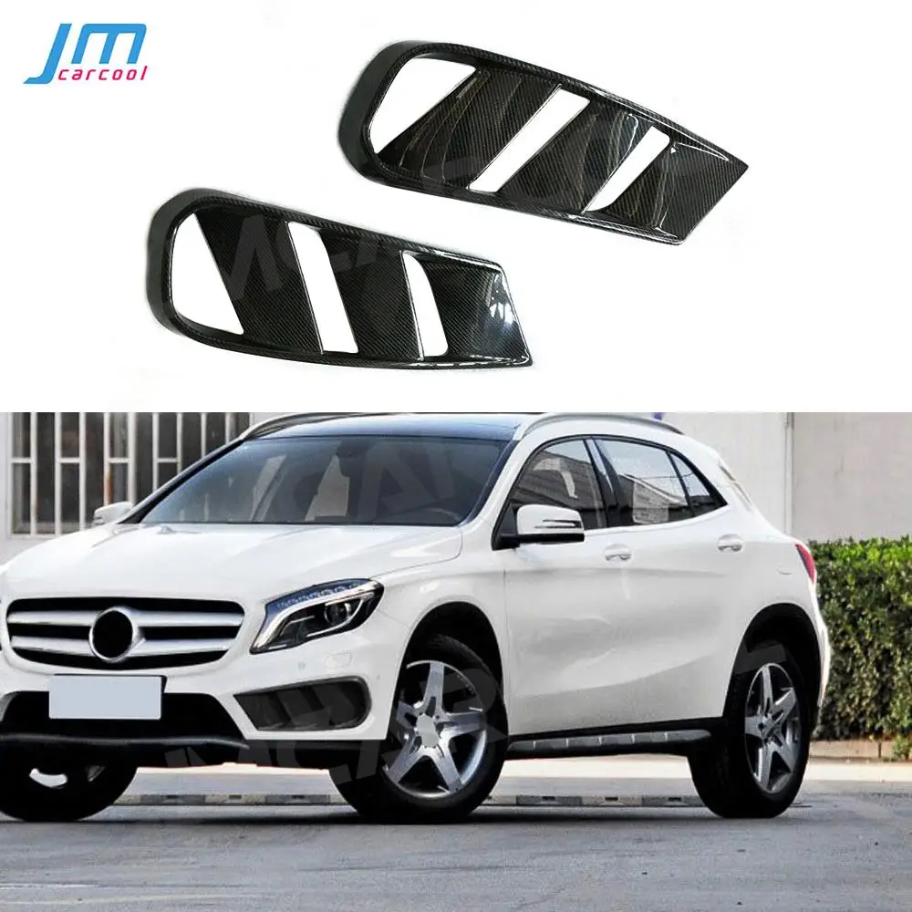 

Carbon Fiber for Benz GLA Class X156 GLA 200 GLA260 GLA45 2014 - 2016 Front Bumper Air Vent Cover Fog lamp Mesh Grill Frame FRP