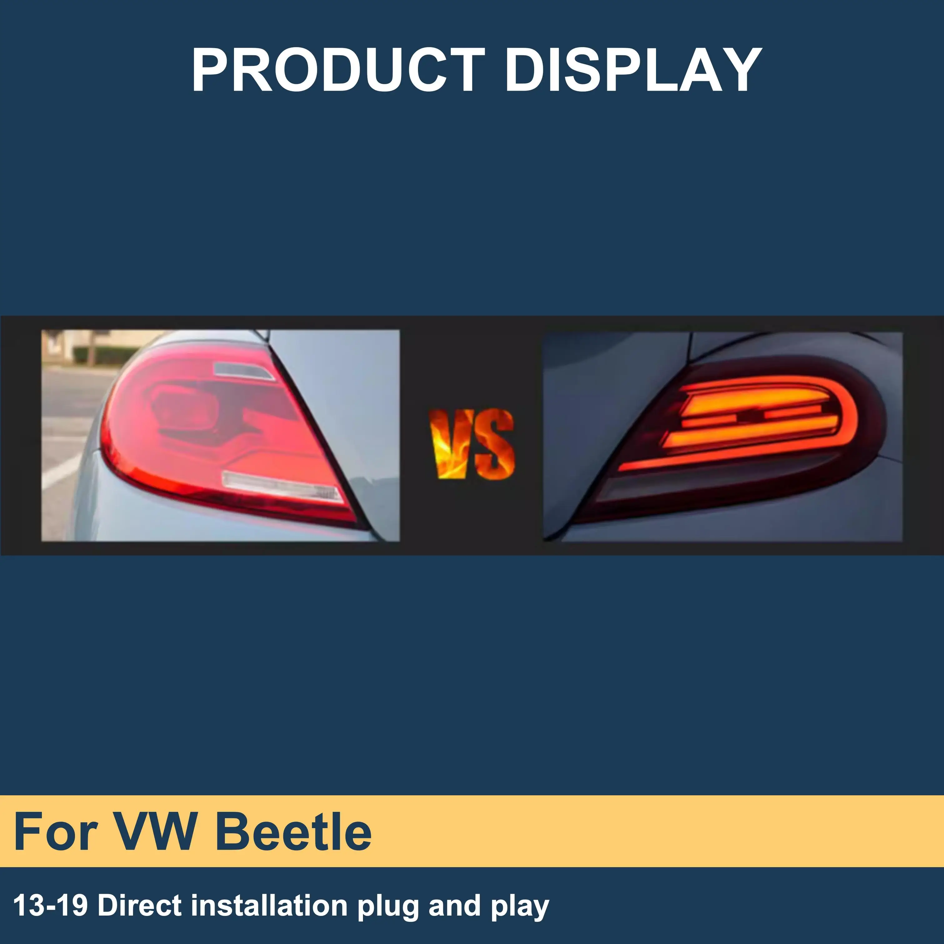 J ONE Car Accessories Tail Lights For VW Beetle 2013-2019 For Volkswagen Beetle Tail Light Assembly