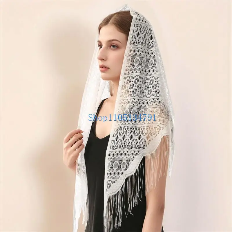 98km Comfortable Fashion Lace Scarf Breathable Polyester Fabric Perfect For Sensitive Skin Daily Use Or Event