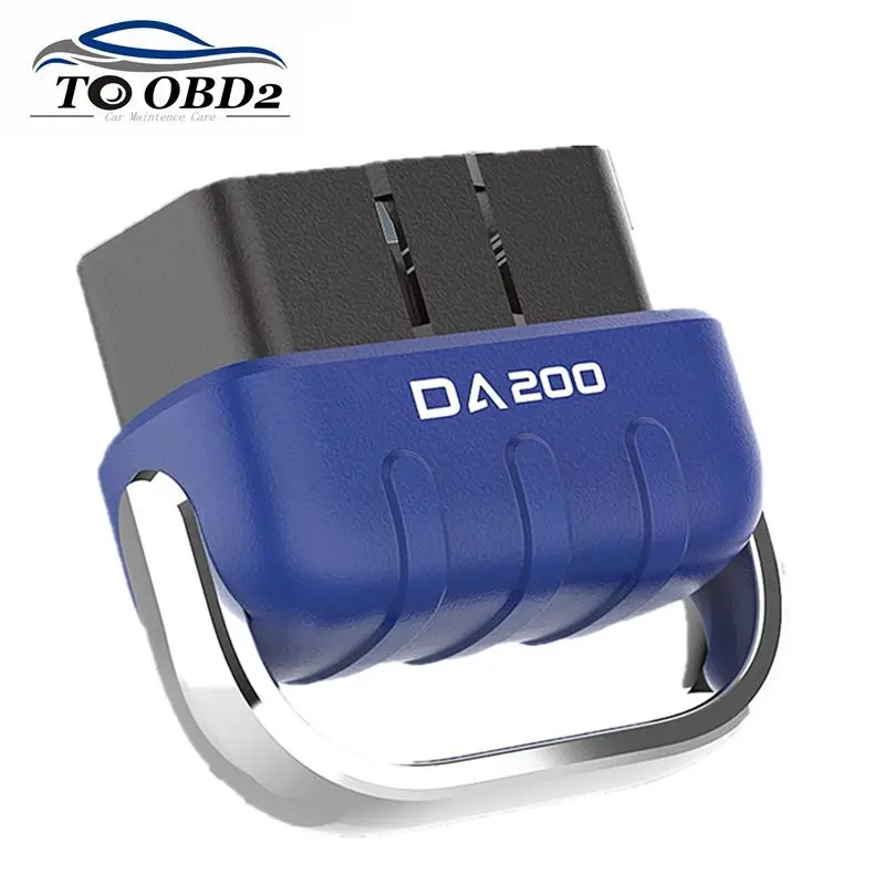 

Auto OBD II Read Card Tool DA200 BLE Bluetooth 4.0/5.4 OBD2 Car Diagnostic Scanner 25K80 Chip Fault Coder