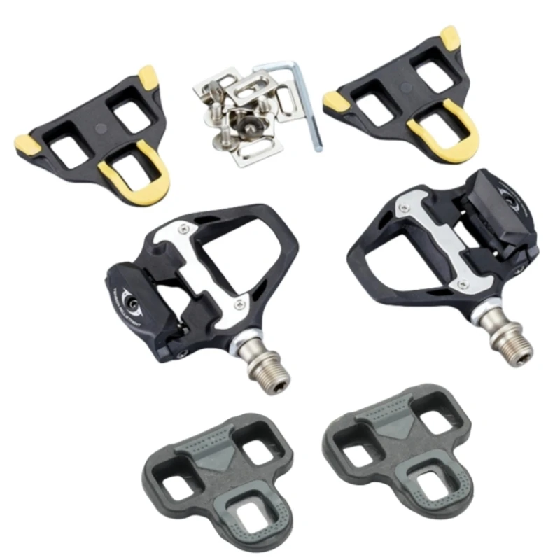 

CNC Road Bicycle Pedals Bike Accessories Footrest With SPD KEO Self-Locking Cleat Pedal 700C Cycling Bearings Pedal