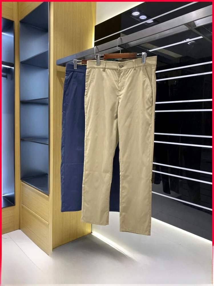 

Уличные мужские повседневные прямые брюки, длинные брюки, модные универсальные нейлоновые волокна, удобные дышащие прямые брюки...