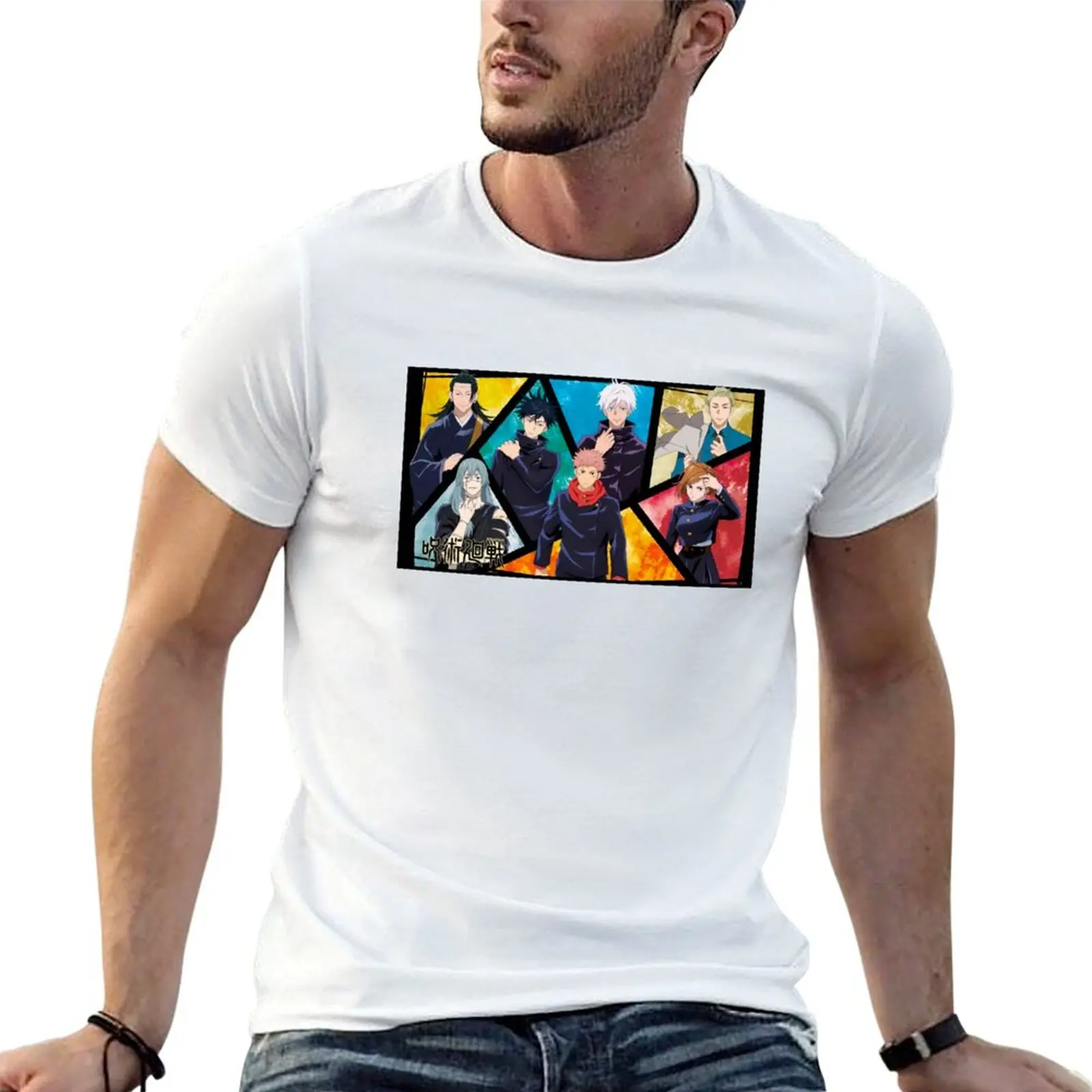 

Seven Character JJK T-Shirt man t shirt cotton high quality cotton t shirt man T-Shirt
