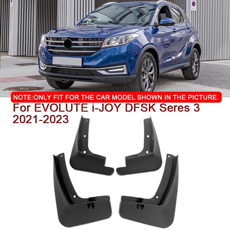 

For EVOLUTE i-JOY DFSK Seres 3 2021-2023 Car Styling Car Mud Flaps Splash Guard Mudguards MudFlaps Front Rear Fender Accessories