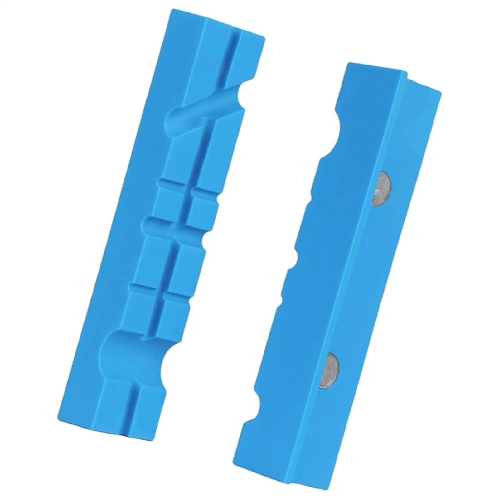 2 Pieces Vice Jaw Covers Vise Jaw Pads for Any Metal Bench Vice Portable Professional Soft Golf Home Multi Groove Protector