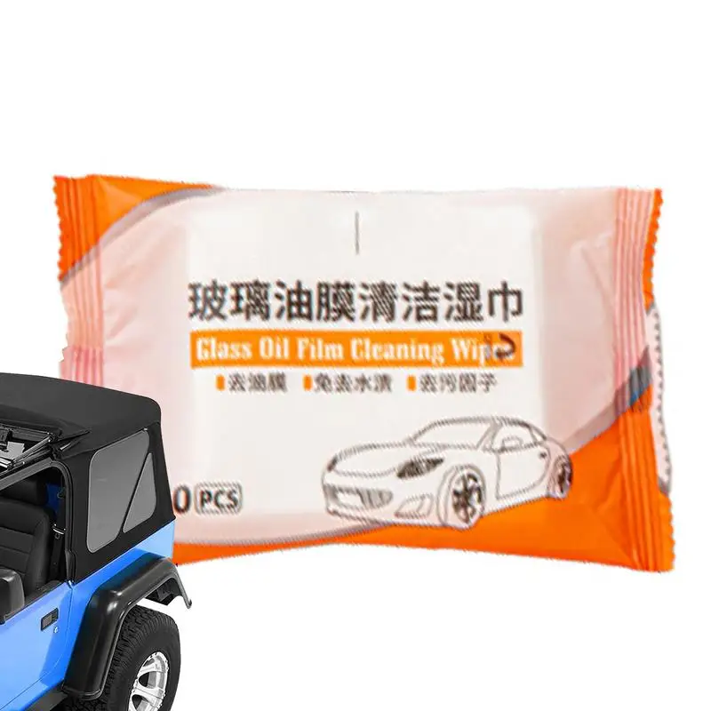 

Car Oil Stain cleaning Wipes Glass Oil Film Removal Wipes Front Windshield Cleaning Vehicle Window Powerful Decontamination