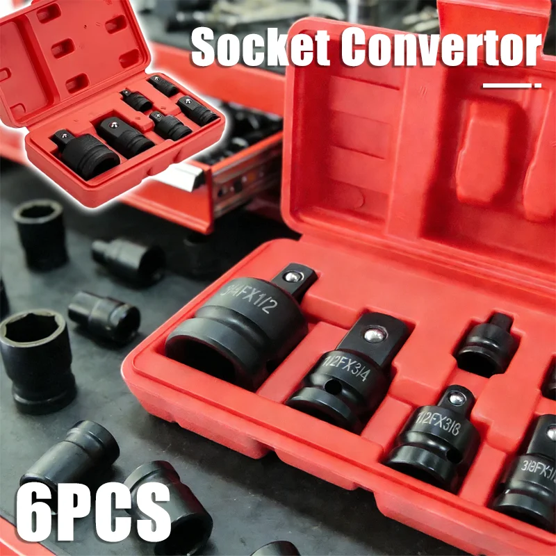 

Набор переходников-адаптеров для торцевых головок: 1/2 на 3/8, 3/8 на 1/4, 3/4 на 1/2. Ударный адаптер для автомобильного и велосипедного ремонта, для гаража.