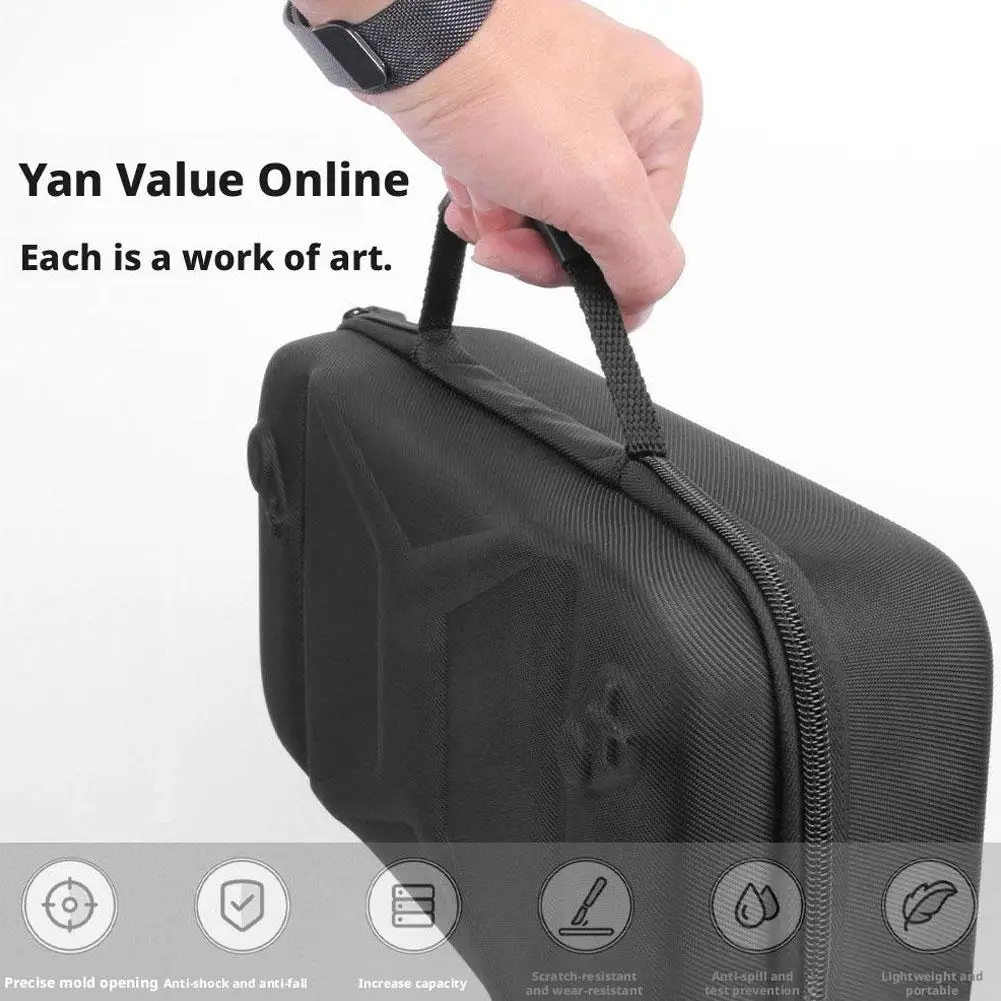 حقيبة تخزين ذات أغطية صلبة حقيبة حمل محمولة مقاومة للصدمات لملحقات وحدة التحكم في الألعاب الواقية Rog Xbox Ally EVA