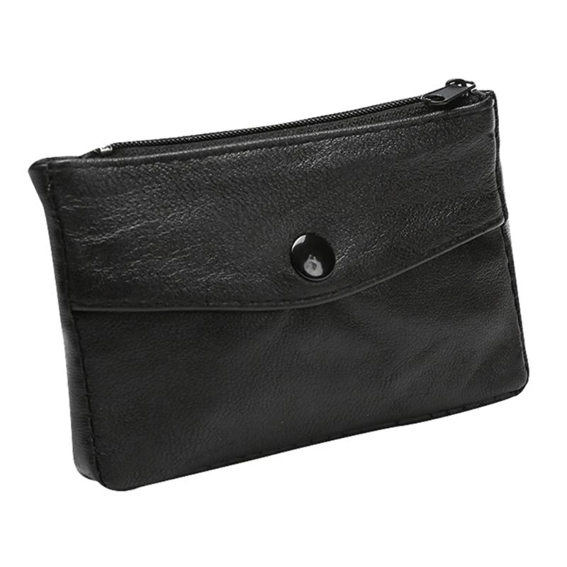 

G5AE Women's Short Small Wallet Ladies Portable Leather Purse for Key Ring Coin Card Holder Money Bag