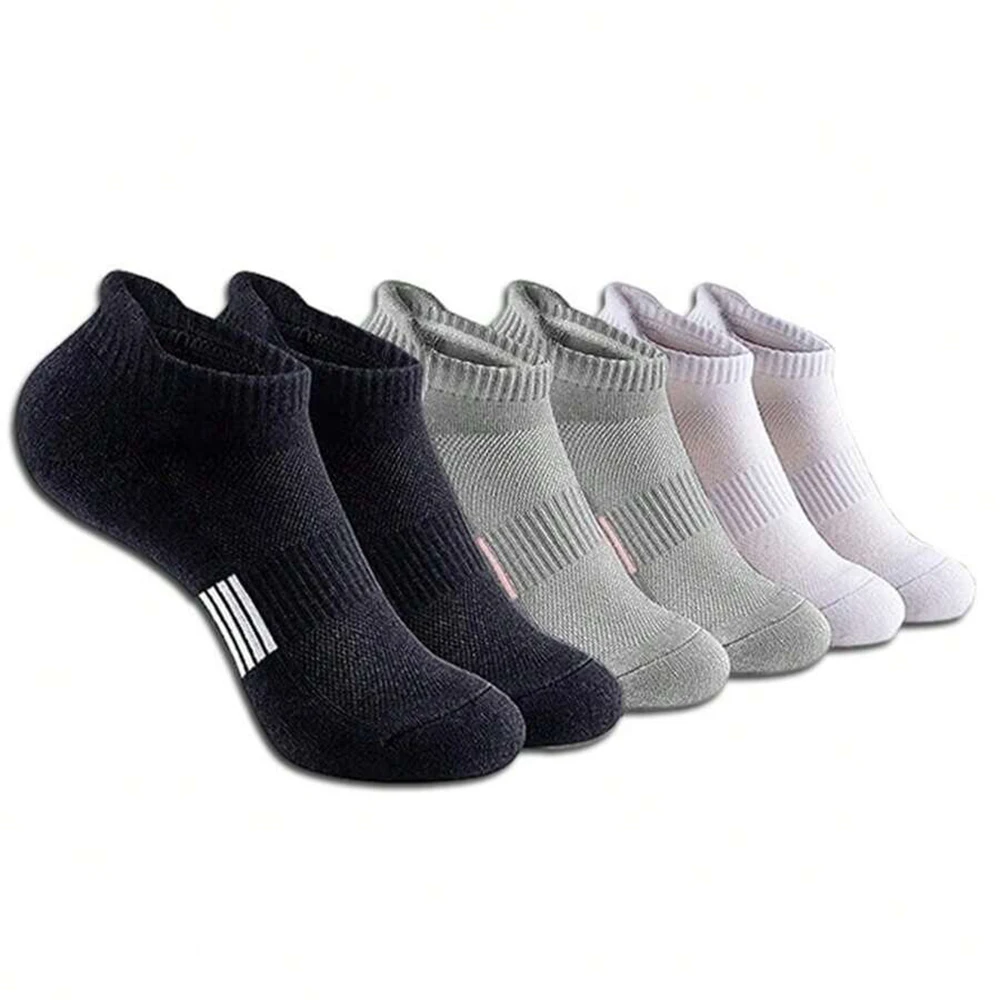 

1/3/5 Pairs Solid colorPattern Women Men Boys Girls Unisex Couples Sports Socks Invisible Socks Crew Socks Spring Summer Holiday