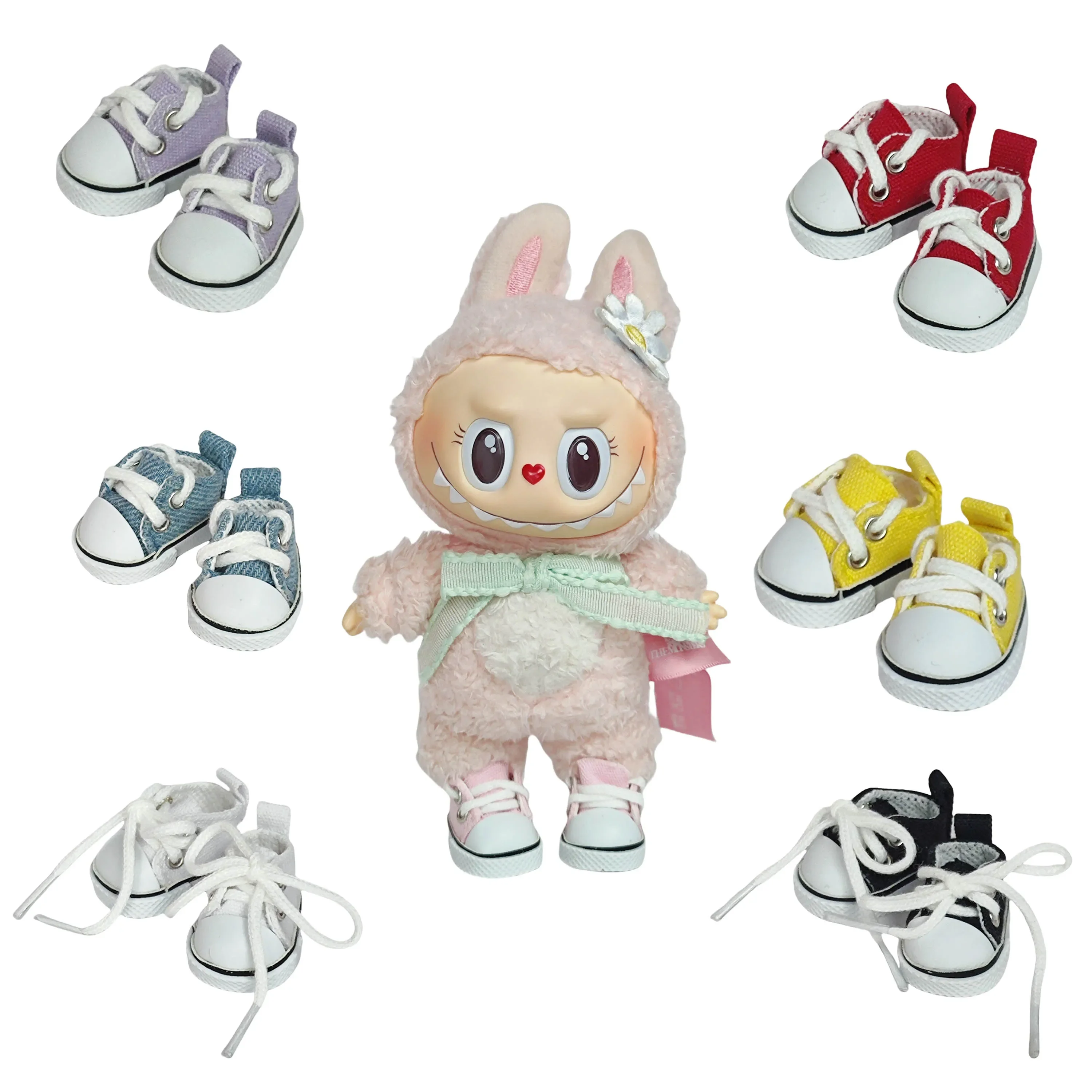 

Clothes for Labubu 15-17cm Labubu Keychain Shoe Series - Blind Box with Changeable Sneakers for Labubu Dolls