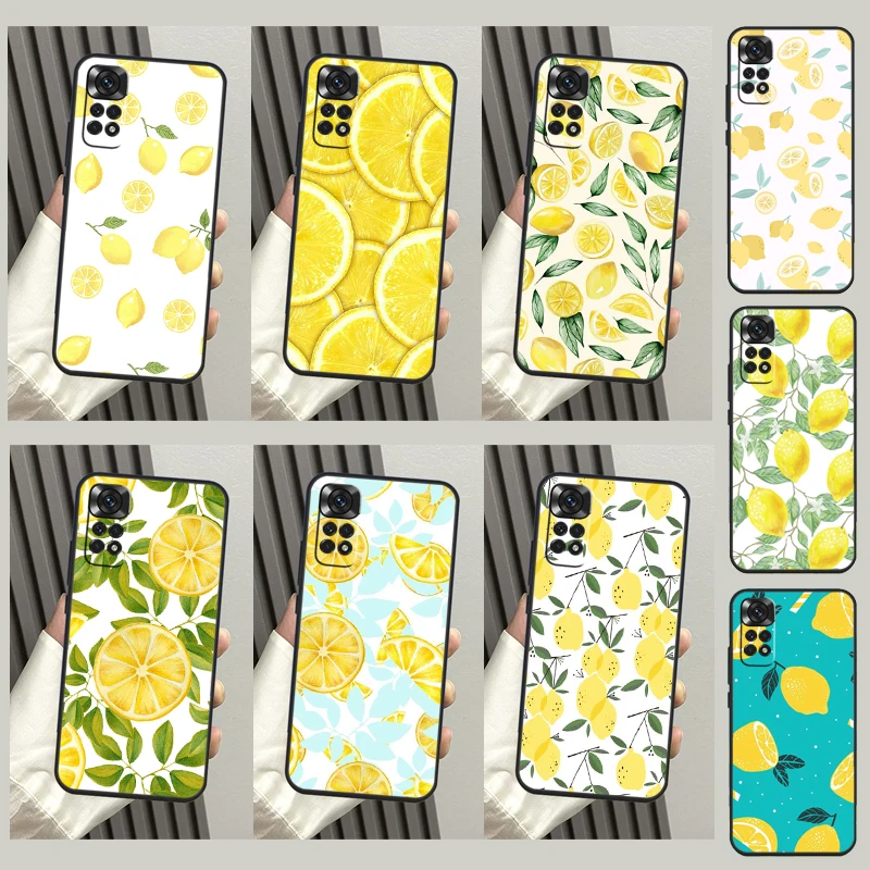 Fruit Lemon Case For Xiaomi Redmi Note 11 11S 10 10S 9 9S 8 12 Pro Redmi 9 10 12C 9C 9T 10A 10C Cover