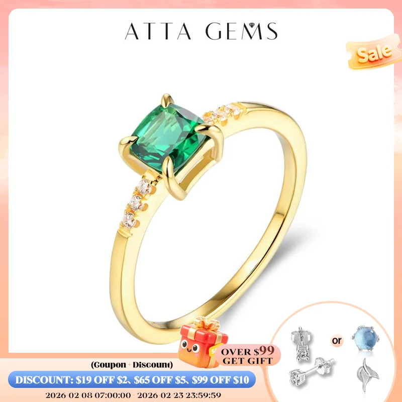 

Кольцо женское из серебра 100% пробы с изумрудами, 18 К